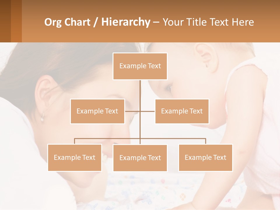A Woman Holding A Baby Up To Her Face PowerPoint Template