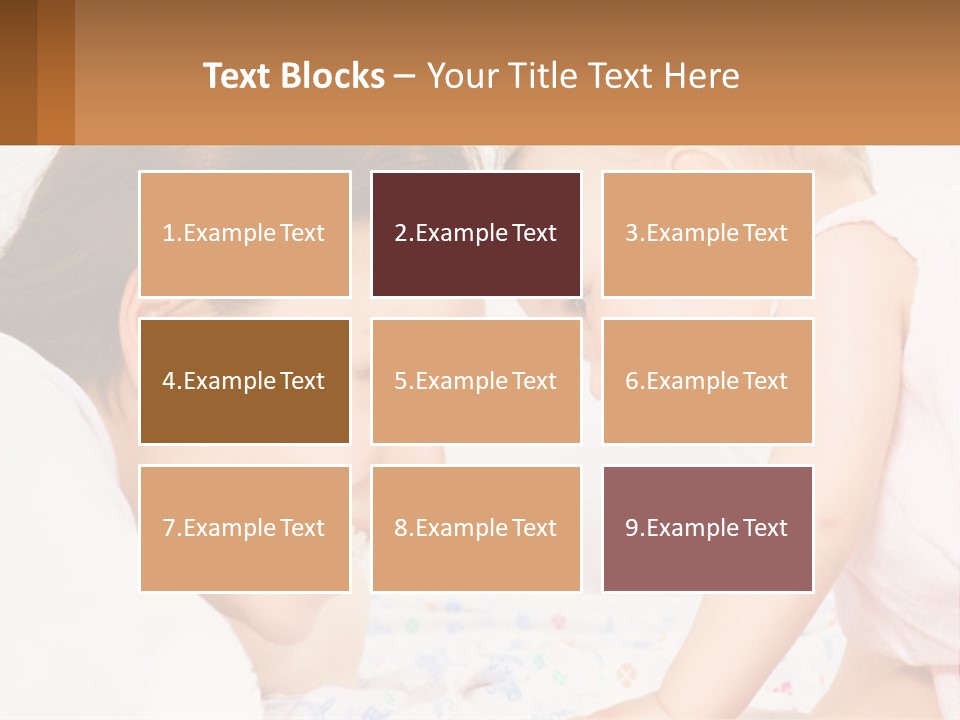 A Woman Holding A Baby Up To Her Face PowerPoint Template