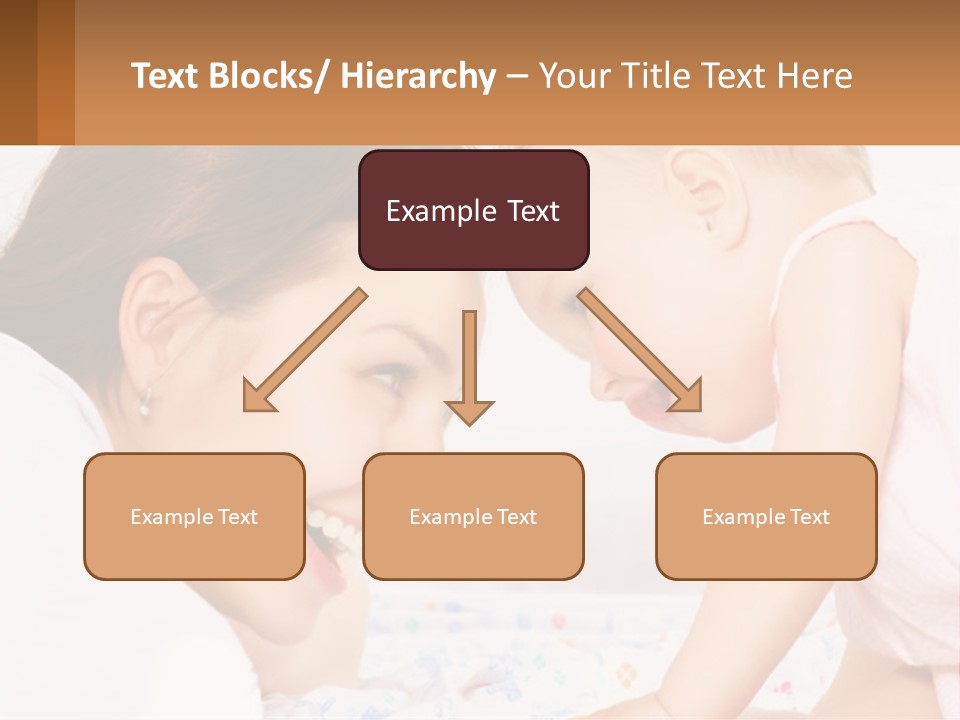A Woman Holding A Baby Up To Her Face PowerPoint Template