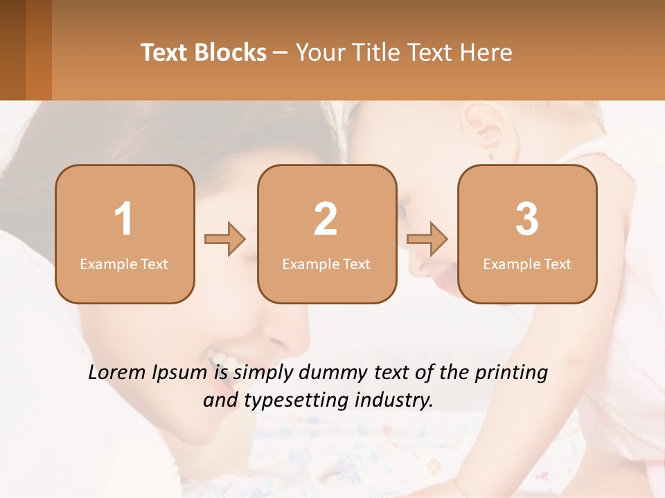 A Woman Holding A Baby Up To Her Face PowerPoint Template