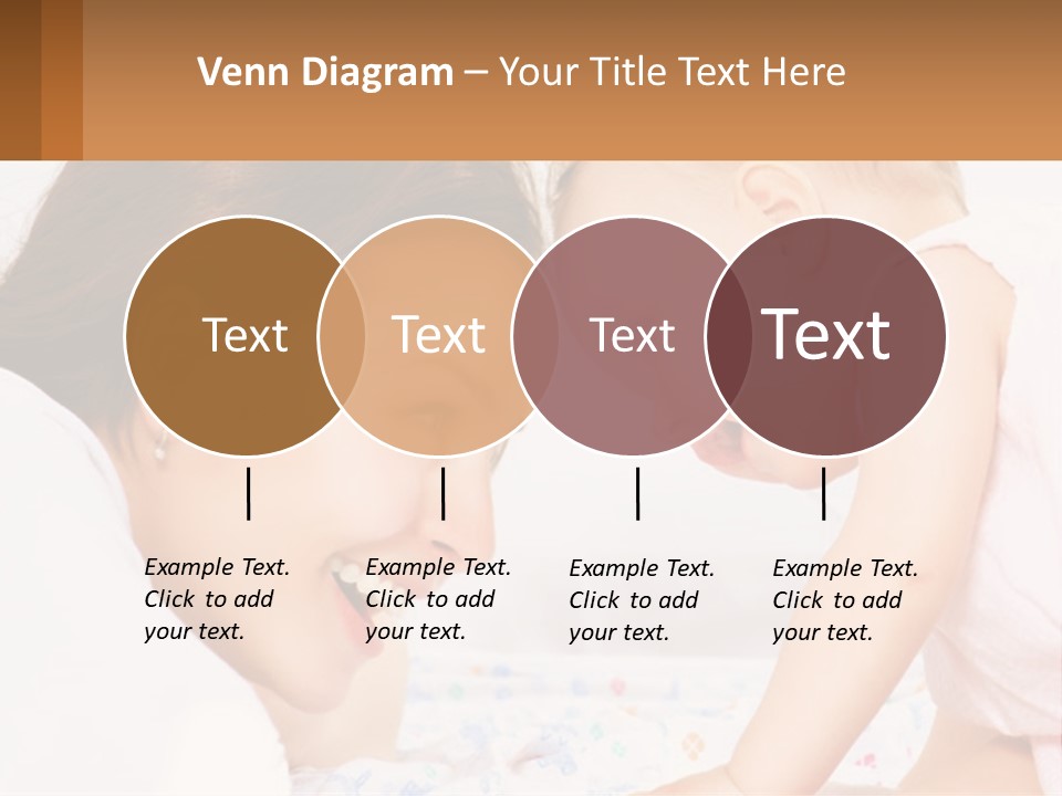 A Woman Holding A Baby Up To Her Face PowerPoint Template