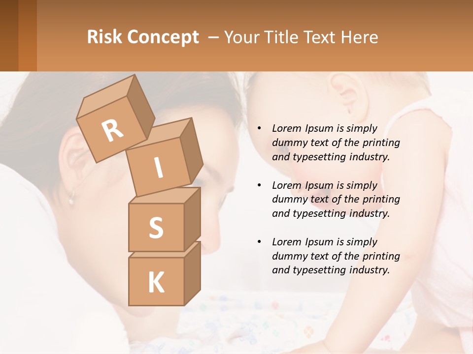 A Woman Holding A Baby Up To Her Face PowerPoint Template