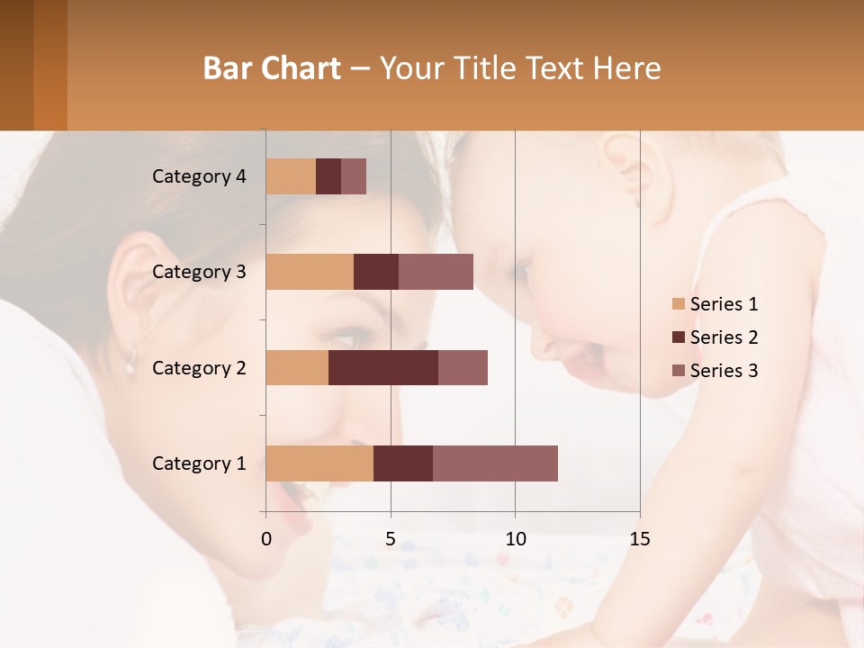 A Woman Holding A Baby Up To Her Face PowerPoint Template