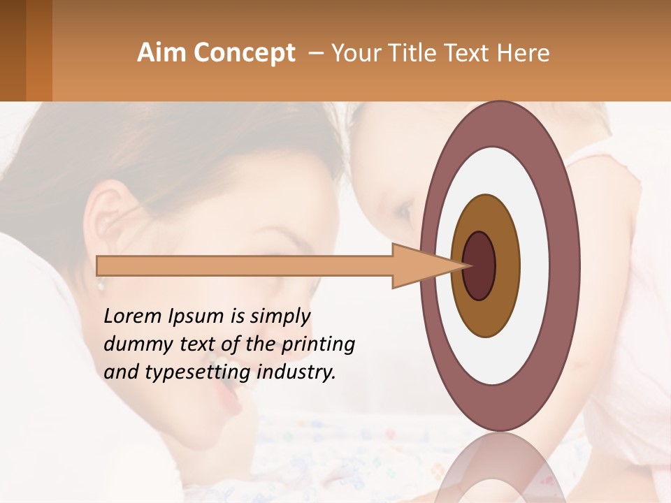 A Woman Holding A Baby Up To Her Face PowerPoint Template