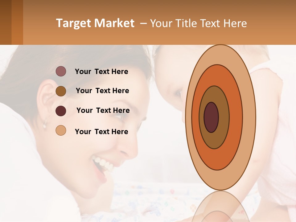 A Woman Holding A Baby Up To Her Face PowerPoint Template