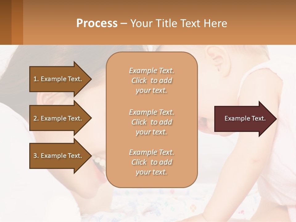 A Woman Holding A Baby Up To Her Face PowerPoint Template
