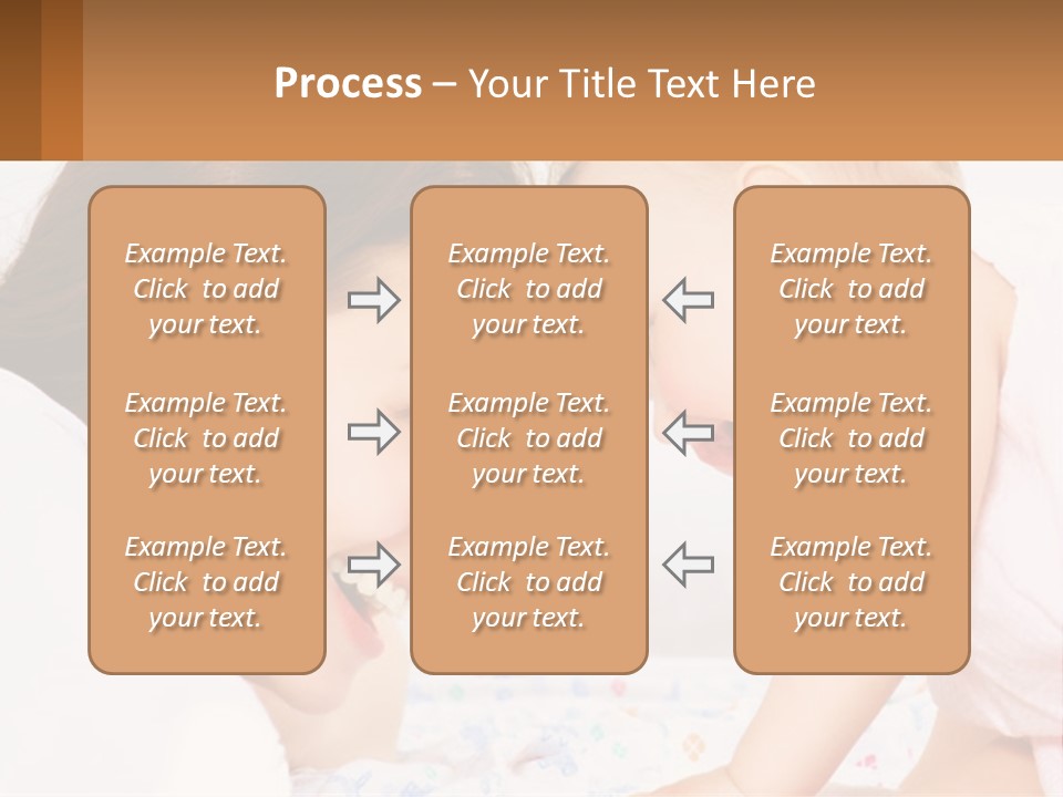 A Woman Holding A Baby Up To Her Face PowerPoint Template