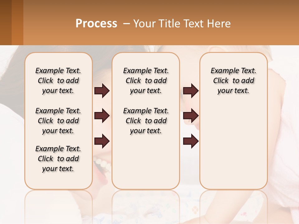 A Woman Holding A Baby Up To Her Face PowerPoint Template