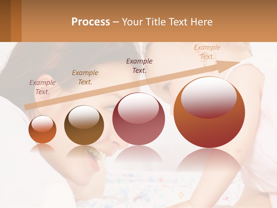 A Woman Holding A Baby Up To Her Face PowerPoint Template