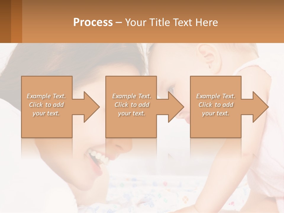 A Woman Holding A Baby Up To Her Face PowerPoint Template