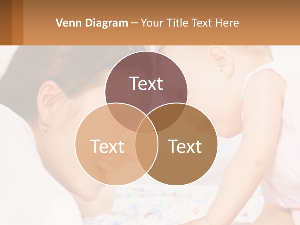 A Woman Holding A Baby Up To Her Face PowerPoint Template