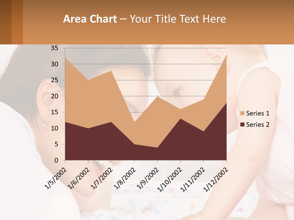 A Woman Holding A Baby Up To Her Face PowerPoint Template