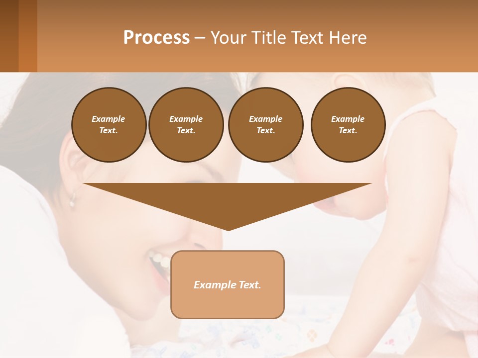 A Woman Holding A Baby Up To Her Face PowerPoint Template