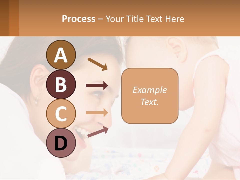 A Woman Holding A Baby Up To Her Face PowerPoint Template