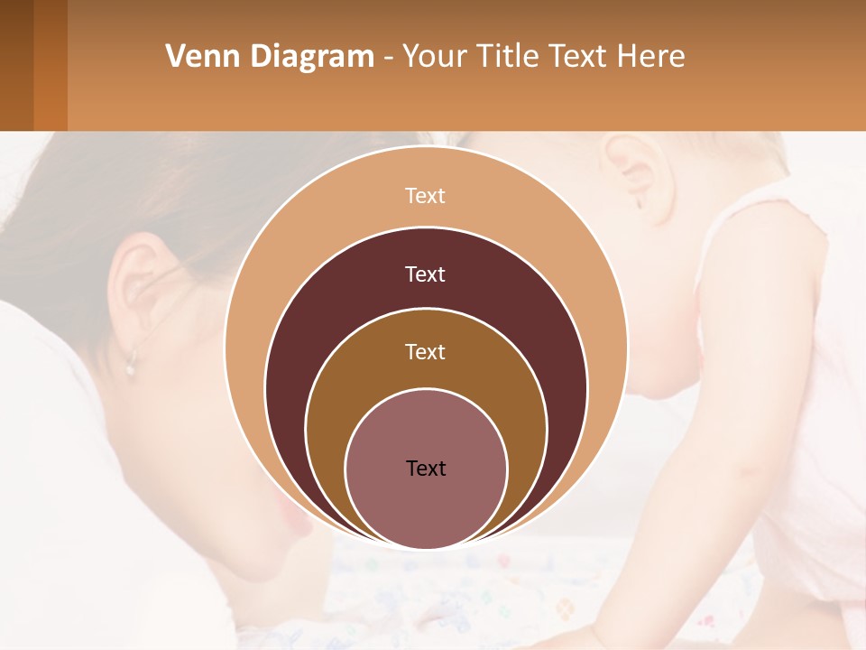A Woman Holding A Baby Up To Her Face PowerPoint Template