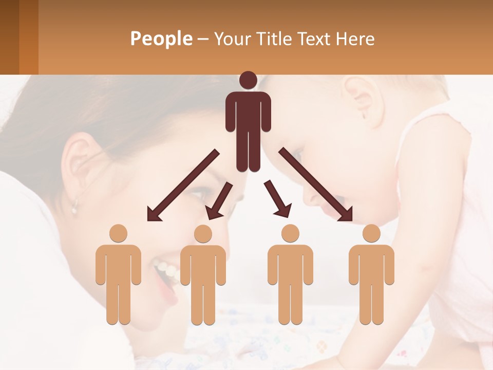 A Woman Holding A Baby Up To Her Face PowerPoint Template