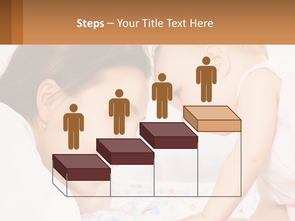 A Woman Holding A Baby Up To Her Face PowerPoint Template