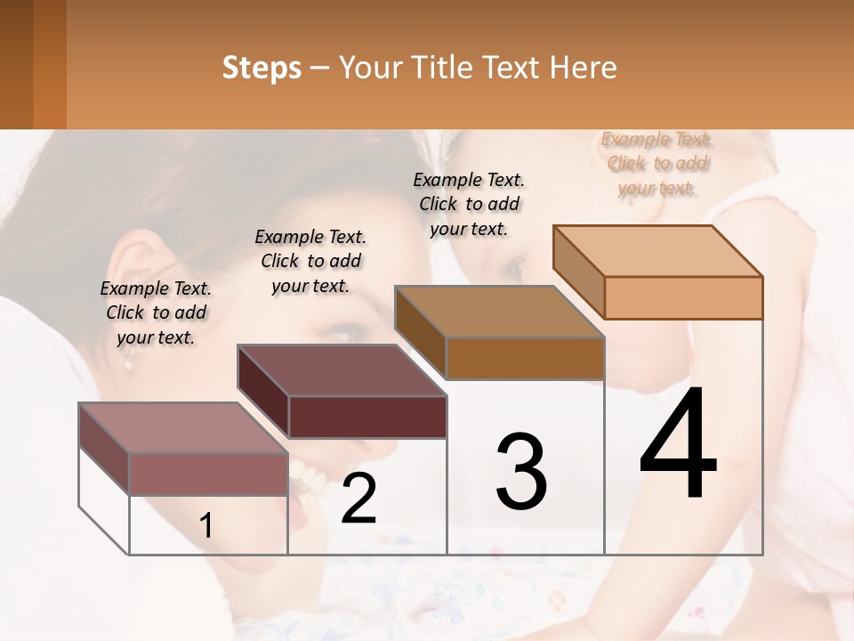 A Woman Holding A Baby Up To Her Face PowerPoint Template