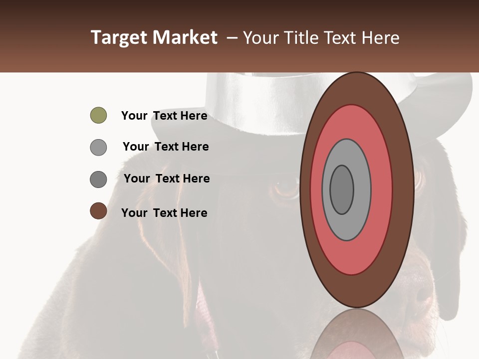 A Dog Wearing A Hat With A Name Tag On It PowerPoint Template