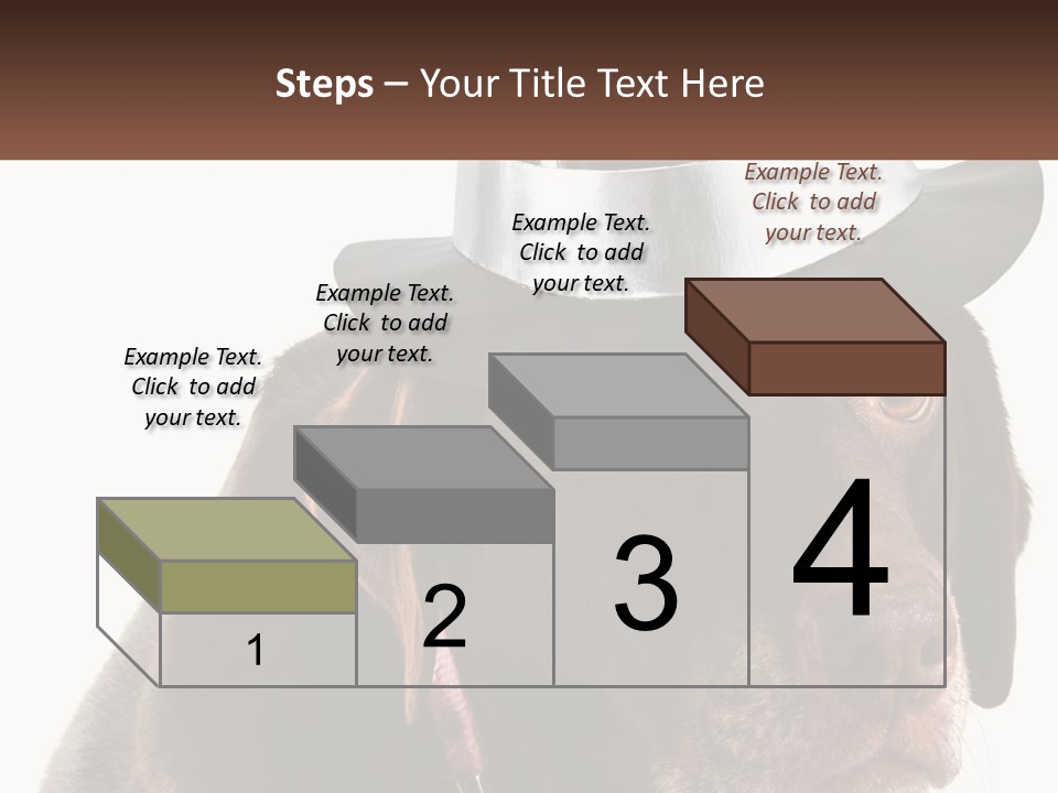 A Dog Wearing A Hat With A Name Tag On It PowerPoint Template