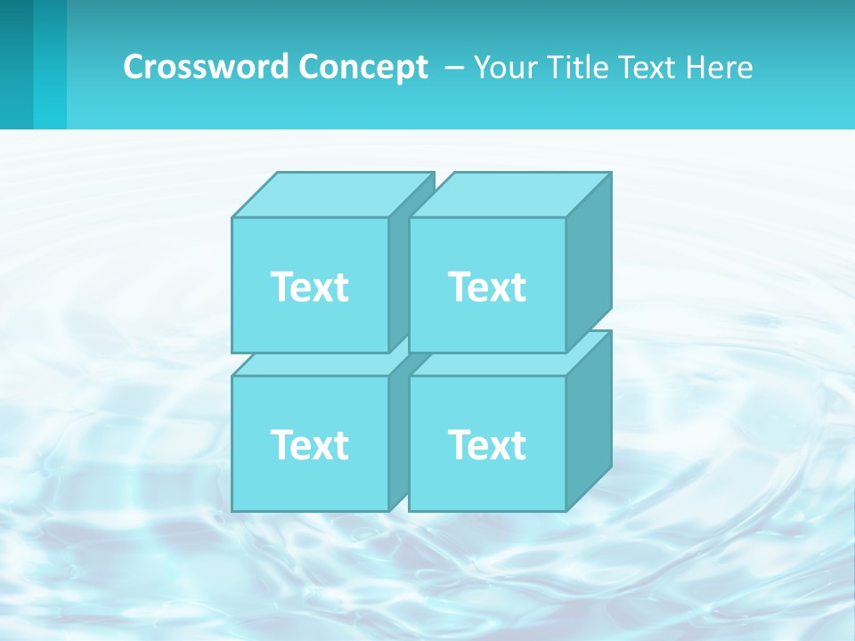 A Blue And White Water Powerpoint Presentation PowerPoint Template
