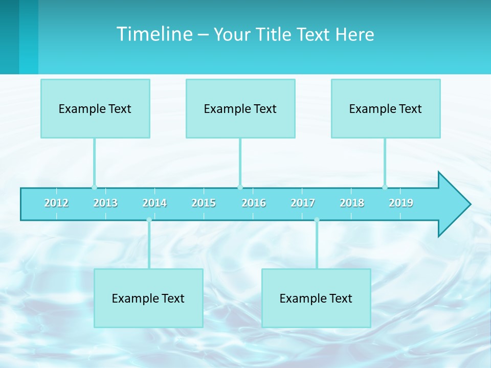 A Blue And White Water Powerpoint Presentation PowerPoint Template
