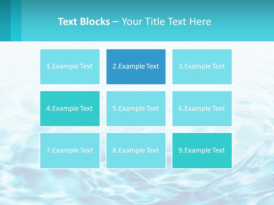 A Blue And White Water Powerpoint Presentation PowerPoint Template