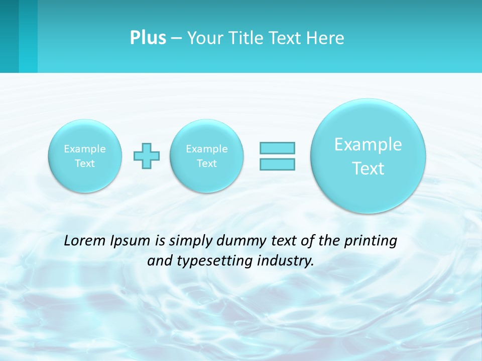 A Blue And White Water Powerpoint Presentation PowerPoint Template