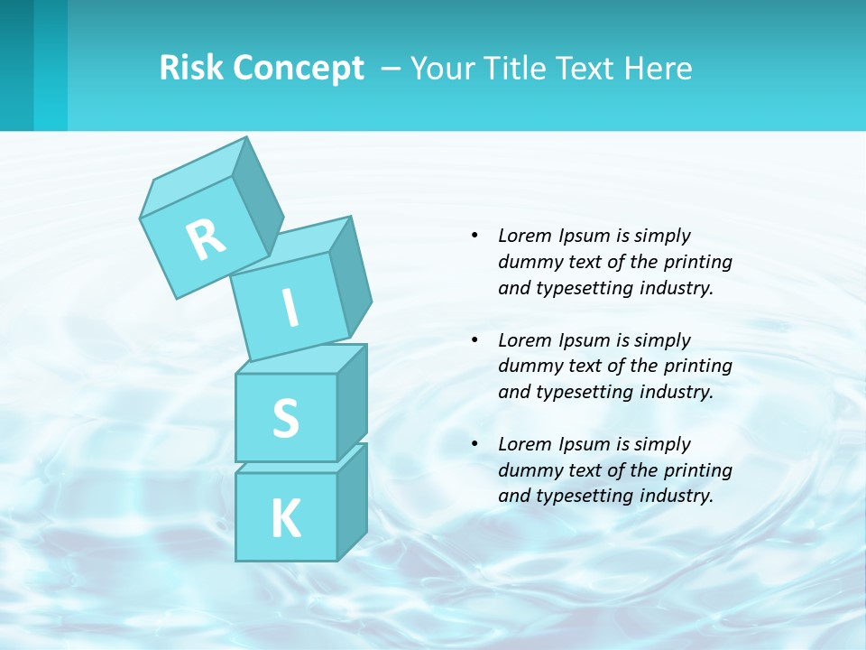 A Blue And White Water Powerpoint Presentation PowerPoint Template