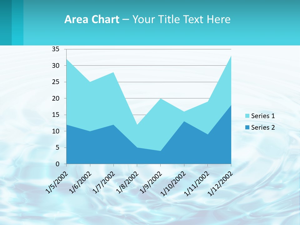 A Blue And White Water Powerpoint Presentation PowerPoint Template