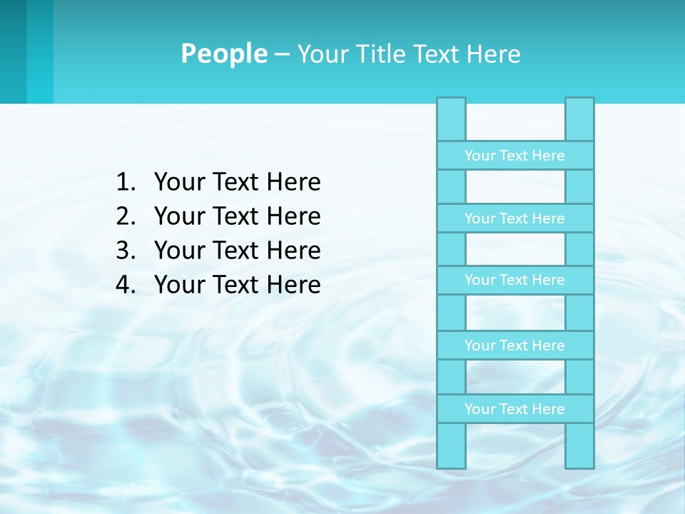 A Blue And White Water Powerpoint Presentation PowerPoint Template