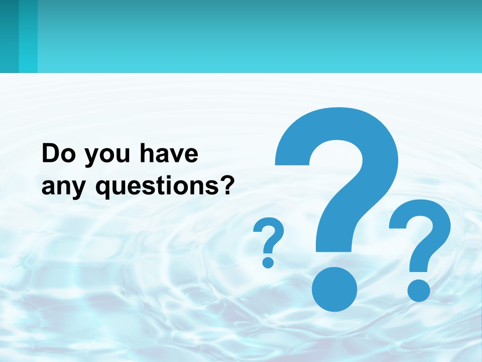 A Blue And White Water Powerpoint Presentation PowerPoint Template