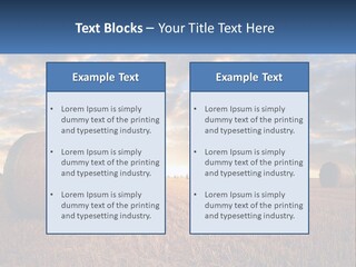 A Field With Hay Bales In The Foreground And A Sunset In The Background PowerPoint Template