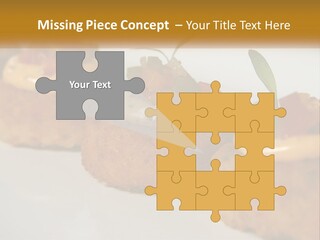 A White Plate Topped With Mini Cakes Covered In Toppings PowerPoint Template