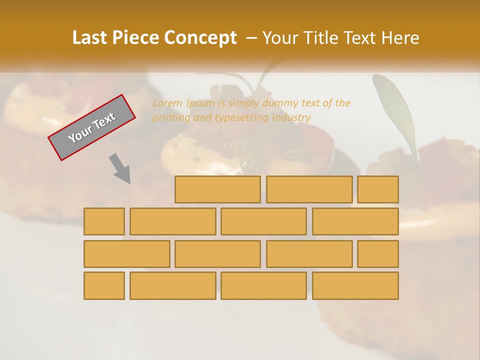 A White Plate Topped With Mini Cakes Covered In Toppings PowerPoint Template