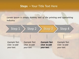 A White Plate Topped With Mini Cakes Covered In Toppings PowerPoint Template