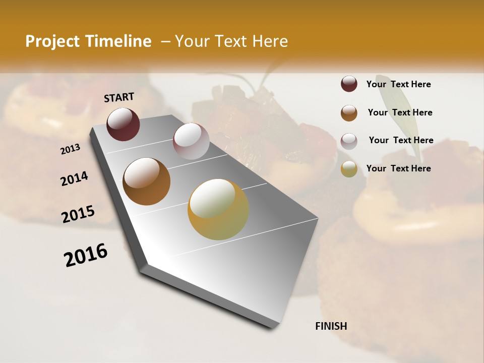 A White Plate Topped With Mini Cakes Covered In Toppings PowerPoint Template