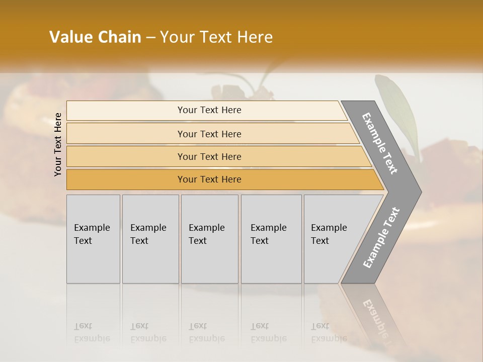 A White Plate Topped With Mini Cakes Covered In Toppings PowerPoint Template
