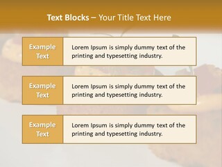 A White Plate Topped With Mini Cakes Covered In Toppings PowerPoint Template