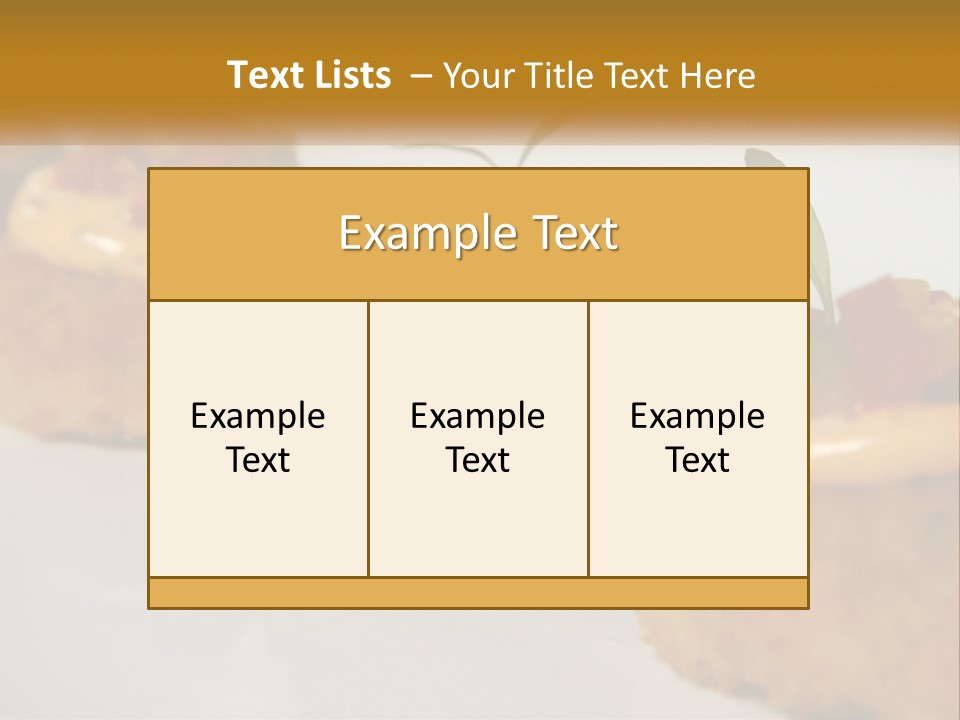 A White Plate Topped With Mini Cakes Covered In Toppings PowerPoint Template