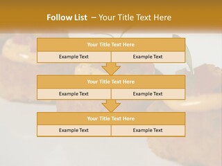 A White Plate Topped With Mini Cakes Covered In Toppings PowerPoint Template