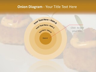 A White Plate Topped With Mini Cakes Covered In Toppings PowerPoint Template