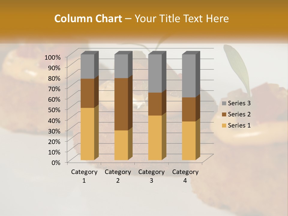 A White Plate Topped With Mini Cakes Covered In Toppings PowerPoint Template