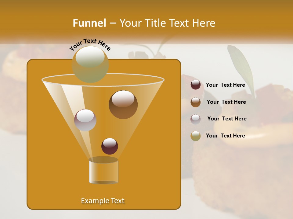 A White Plate Topped With Mini Cakes Covered In Toppings PowerPoint Template