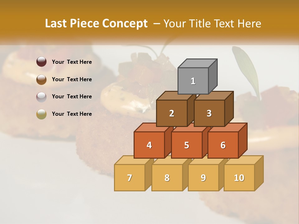 A White Plate Topped With Mini Cakes Covered In Toppings PowerPoint Template