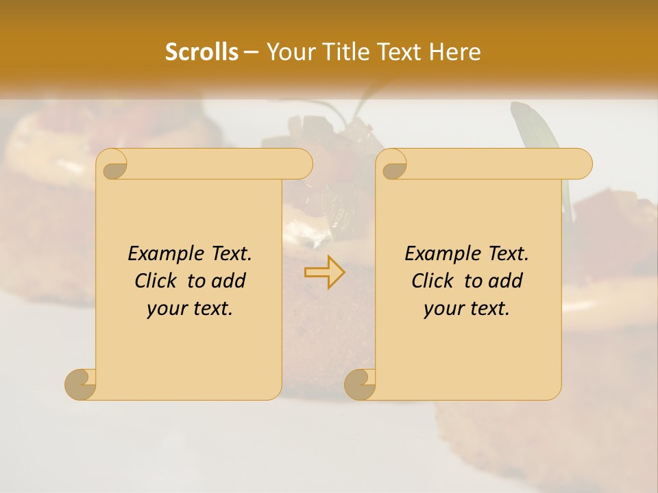 A White Plate Topped With Mini Cakes Covered In Toppings PowerPoint Template