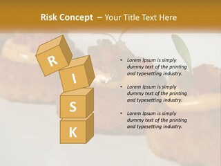 A White Plate Topped With Mini Cakes Covered In Toppings PowerPoint Template