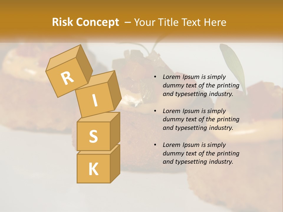 A White Plate Topped With Mini Cakes Covered In Toppings PowerPoint Template