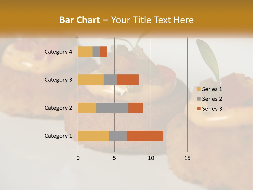 A White Plate Topped With Mini Cakes Covered In Toppings PowerPoint Template