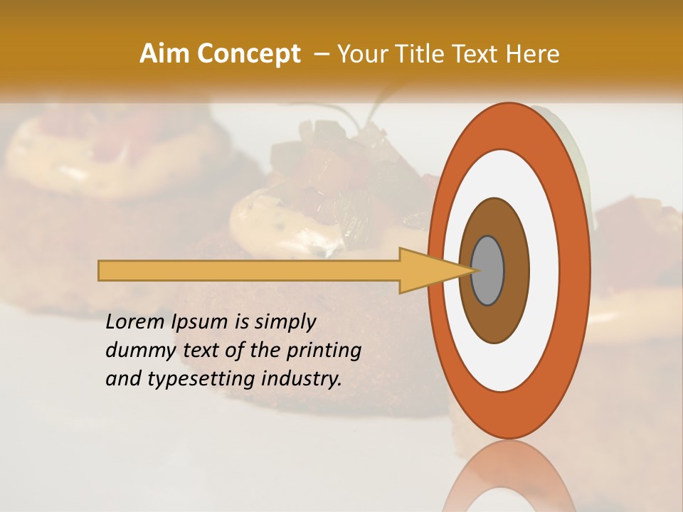 A White Plate Topped With Mini Cakes Covered In Toppings PowerPoint Template